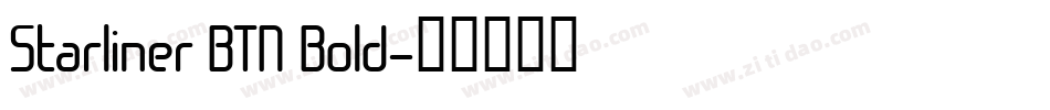Starliner BTN Bold字体转换